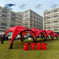 Nouveauté 4 par 6m tentes dôme gonflables Rectangle pliant gonflable auvent Camping X forme tentes pour voiture bande événements sportifs