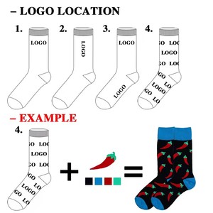 KT462 <strong>Manufacturer</strong> No Moq <strong>Customized</strong> Service Photorealistic Patterns &amp; Logo Cotton Blank Sublimation Printing Funny Men's <strong>Socks</strong> - Product Image 4