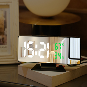 Bán buôn cảm ứng LED đêm đèn với đồng hồ kỹ thuật số và báo động LED kỹ thuật số Đồng hồ báo thức với gương hiển thị cho bảng - Product Image 5