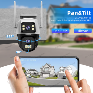 Hongnaer không dây Wifi 4G LTE nhà thông minh ngoài trời Mạng PTZ <span class=keywords><strong>IP</strong></span> <span class=keywords><strong>Camera</strong></span> ống kính kép V380 Pro 4G Sim Thẻ wifi an ninh <span class=keywords><strong>CCTV</strong></span> <span class=keywords><strong>Camera</strong></span> - Product Image 3