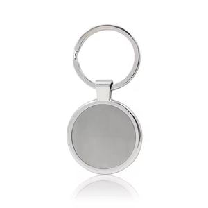 Custom Logo <b>Blank</b> Aluminum <b>Key</b> Holder Stainless Steel Metal Keyring Promotional OEM Customized QR Code Keychain - Product Image 5