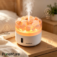 Diffuseur d'huiles essentielles ultrasonique blanc basique 220 ml, humidificateur à lumière chaude, brume froide, aromathérapie, silencieux pour la maison et la chambre