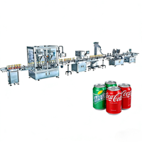 Machine de remplissage et d'emballage automatique multifonction en acier inoxydable pour boissons gazeuses (Cola, eau) en canettes, bouteilles et sachets