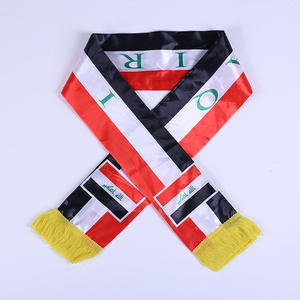 En gros 14*130cm Satin Drapeau Palestinien Écharpe EAU Palestine Soudanais <span class=keywords><strong>Arabe</strong></span> Saoudien Irak Châle Impression Numérique Fête Nationale - Product Image 6