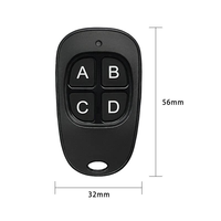 Télécommande Duplicatrice 433 MHz à 4 Boutons avec Coque ABS pour Portes de Garage – Contrôle à Distance Face-à-Face