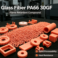 Granulés de résine UL94 V-0 PA66 GF30 FR, Nylon PA66 ignifuge renforcé de fibres de verre, Granulés de plastique technique haute rigidité