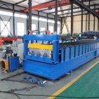 Machine automatique de fabrication de dalles de sol avec contrôle PLC, équipement de découpe hydraulique et de formage de tôles d'acier