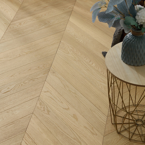 <span class=keywords><strong>Parquet</strong></span> en chêne Chevron Chevroné à lattes fines couleur naturelle claire - Product Image 4