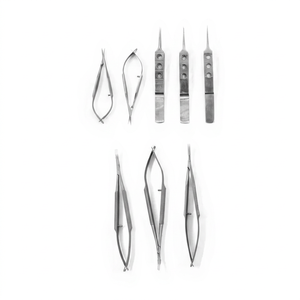 Instruments médicaux Castroviejo : Porte-aiguilles ophtalmiques, pinces chirurgicales manuelles réutilisables, certifiées CE - Product Image 1
