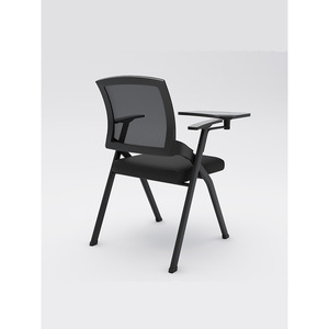 Chaise de formation pliante confortable avec table intégrée et tableau d'écriture pour salles de conférence et de formation - Product Image 1