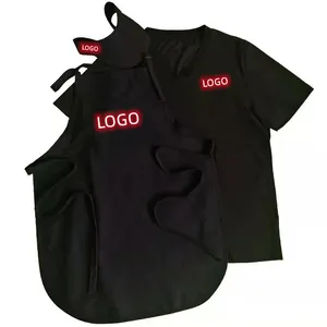 Uniforme de supermarché personnalisé de haute qualité vêtements de travail du personnel Polo t-shirt tablier promotion uniforme de travail