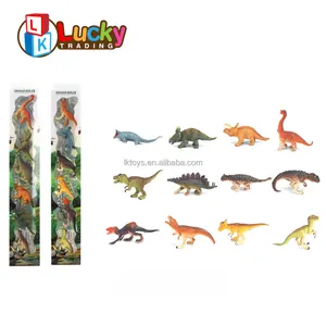 Dollar Toys Kids Dinosaur Figures Set Juguetes de plástico realistas STEM Juego educativo para niños T-Rex Stegosaurus Triceratops