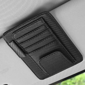 Pare-soleil de voiture Clip de lunettes de voiture de haute qualité Fournitures de stockage professionnelles Sac de certificat de billet - Product Image 2