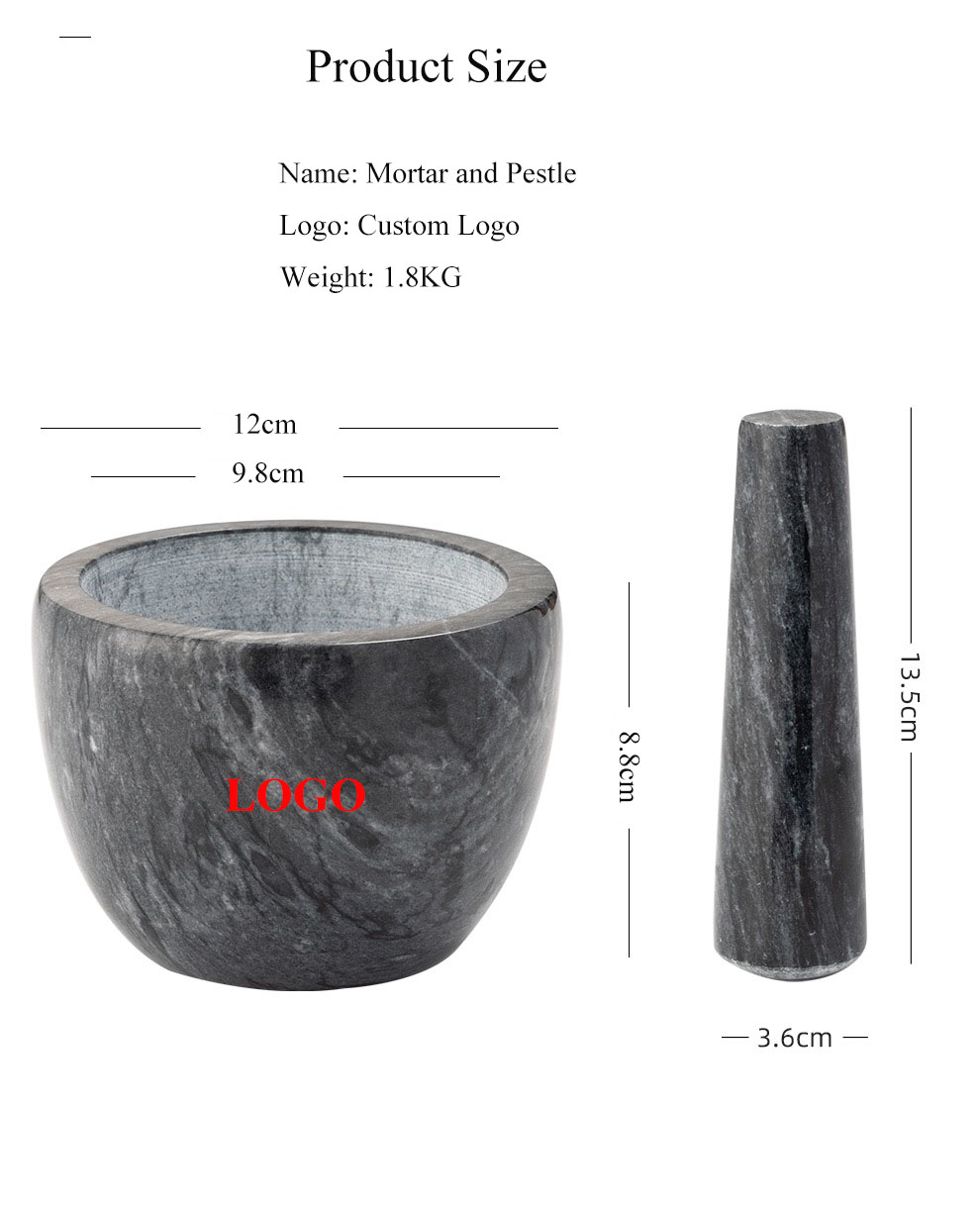 natural granite mortar and pestle guacamole sets 5