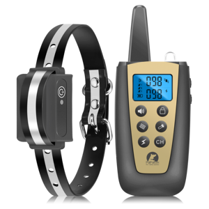PATPET Rechargeable IPX7 Lock Collier de dressage pour chien 1000FT Dispositif électronique à distance anti-aboiement Propriété d'insémination artificielle - Product Image 2