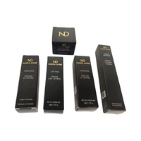Boîte d'emballage personnalisée pour rouge à lèvres rose adorable, boîtes pour gloss à lèvres 10 ml avec fenêtre transparente