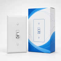 Interrupteur intelligent à 3 voies US Matter avec variateur de lumière, compatible avec le protocole Thread pour les projets d'éclairage intelligent résidentiel