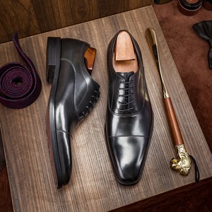 Zapatos de Negocios Transpirables para Hombre, de Piel Sintética, Suaves, con Punta Puntiaguda, con Cordones, que Aumentan la Altura, para Verano y Otoño - Product Image 4