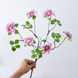 Fleurs artificielles INS Lotus Dew <span class=keywords><strong>Hibiscus</strong></span> pour la décoration de la maison, bouquets de mariage, murs de fleurs roses, décorations extérieures pour hôtels - Product Image 2