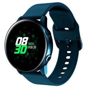 20 мм 22 мм мягкий силиконовый спортивный ремешок для Samsung S3/Galaxy watch active2 45 46 мм сменный резиновый ремешок