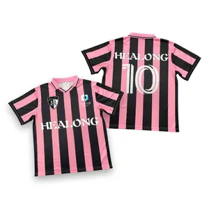 High Quality Vintage Football Jersey 100% Polyester Club Soccer Shirt