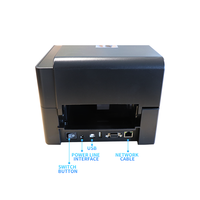 Printer Barcode Tiket Thermal Transfer Langsung Dual Fungsi TSC TE310/210 High Speed Desktop Thermal Transfer Direct Thermal 203DPI 300 DPI