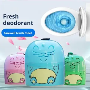 ฟองน้ำสีฟ้าสำหรับทำความสะอาดถังชักโครกที่มีกลิ่นหอมติดทนนานกลิ่นสดชื่นของครัวเรือนที่เป็นของแข็ง - Product Image 1