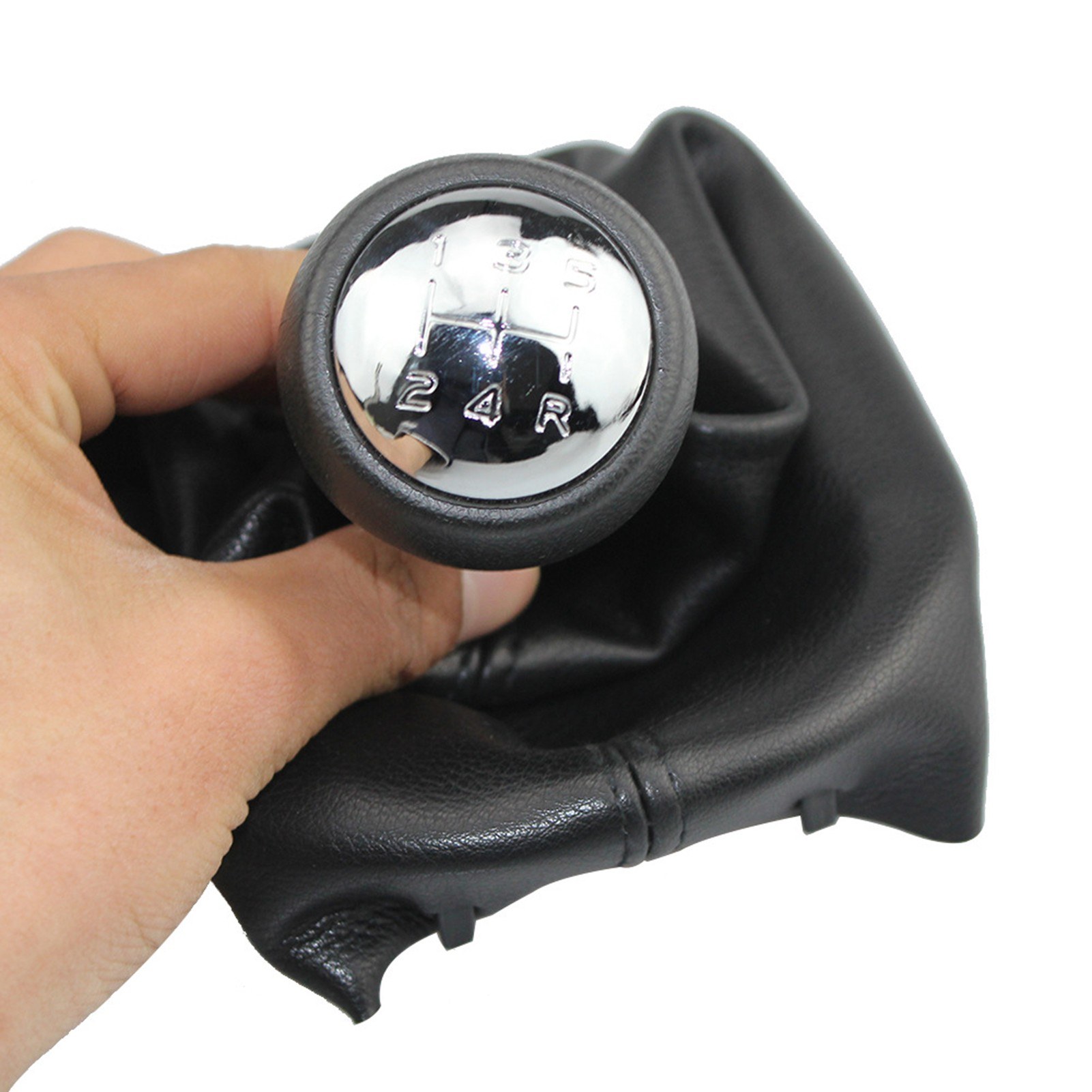 Pomello Leva Cambio Pelle Per Peugeot 206/406 - 5 Marce, Nero - Foto 8