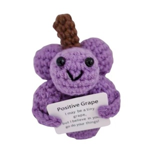 Popular hecho a mano de <span class=keywords><strong>ganchillo</strong></span> Animal de dibujos animados vegetales emoción comodidad muñecas energía positiva oso juguetes de animales de peluche - Product Image 3