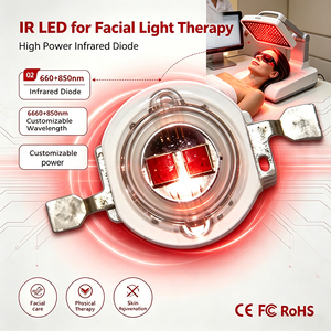 Diodo LED rojo de 5W 660nm, diodo LED IR de 850nm para equipos de rehabilitación médica y estética - Product Image 1