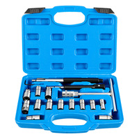 Kit de réparation de sièges de soupapes et d'injecteurs diesel automobile, outil de dégrossissage, 17 pièces, en boîte, pour usage en atelier