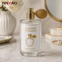 Autocollant personnalisé avec logo de marque en or pour l'emballage, étiquette personnalisée pour les bouteilles de parfums, cosmétiques, shampooings, impression d'autocollants en vinyle