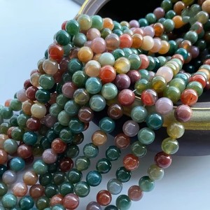 Perles en vrac de jade Dongling vert et rouge naturel, marque Ruixin, origine Yiwu, vente en gros, fournitures pour la fabrication de bijoux DIY (bracelets et colliers) - Product Image 3