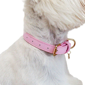 <span class=keywords><strong>Collar</strong></span> de cuero para perro, suministros para mascotas, diseño de moda, estilo simple - Product Image 2