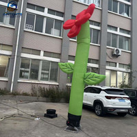 Décoration d'événement, tube de danseur gonflable en forme de fleur au design élégant avec souffleur