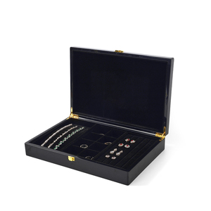 FAN Manufacturer Supplier Personalized Velvet Jewelry Storage <b>Box</b> <b>Black</b> Jewelry <b>Box</b> for Necklace Ring Earrings - Product Image 3