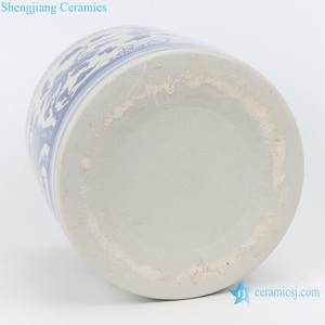 RZFH18-B-C-D Jingdezhen <span class=keywords><strong>bleu</strong></span> et blanc peint à la main en forme de cylindre pot de <span class=keywords><strong>fleur</strong></span> en porcelaine pour la maison ou le <span class=keywords><strong>jardin</strong></span> - Product Image 6