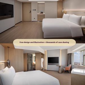 Juego de Muebles de Dormitorio de Madera Maciza Modernos y Personalizables para <span class=keywords><strong>Hoteles</strong></span>, Hostales y Apartamentos - Product Image 5