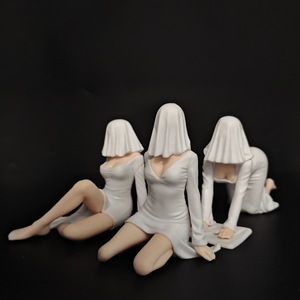 Figura de PVC de la Serie Chica Fantasma Blanca, Modelo de Halloween, Estatua de Belleza, Figura de Chica Hermosa con Vestido de Sirena, Adorno Unisex - Product Image 2