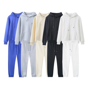 Conjunto de dos piezas para hombre y <span class=keywords><strong>mujer</strong></span>, chándales deportivos, jersey de manga larga, sudaderas con capucha, pantalones de chándal, traje de invierno - Product Image 3