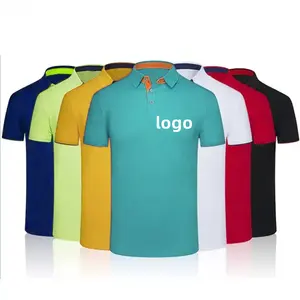 Custom Design Your Logo Polo Shirt Short Sleeve Men's Polyester Dry Man Polo T-shirt Shirts