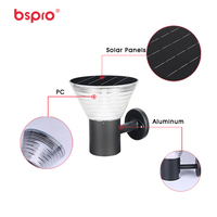 Lampe murale solaire de sécurité Bspro, indice de protection IP65, pour usage extérieur en jardin, LED, montage mural