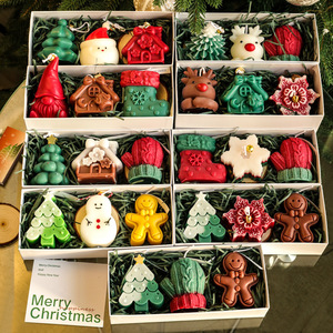 Handmade Christmas-Themed Artistic <b>Candle</b> <b>Sets</b>-Ideal for Home Decor & Christmas <b>Gifts</b> - Product Image 2