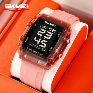 <span class=keywords><strong>Reloj</strong></span> <span class=keywords><strong>digital</strong></span> unisex Skmei 2409-2410 con esfera personalizada de diseño elegante, correa de silicona, cronómetro rectangular, en stock, <span class=keywords><strong>reloj</strong></span> para parejas. - Product Image 5