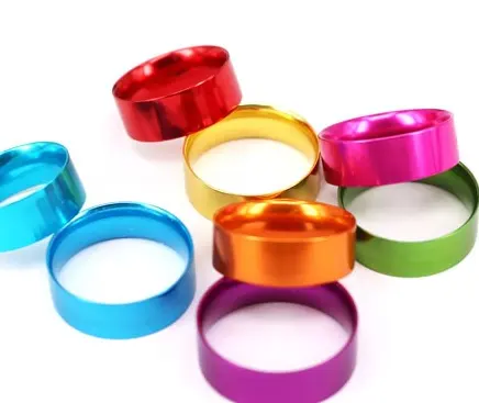 Aluminium Wichtigsten Material Hochzeit Ring Design Nach Maß Farbe Klassische Eloxiertem Aluminium Finger Ring Für Männer Frauen