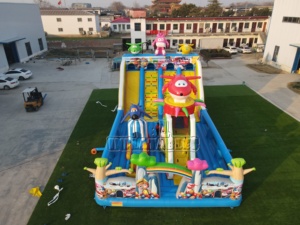 Grand château gonflable commercial CE anti-déchirure et résistant à l'usure <span class=keywords><strong>pour</strong></span> aire de jeux extérieure <span class=keywords><strong>pour</strong></span> enfants, idéal <span class=keywords><strong>pour</strong></span> la <span class=keywords><strong>location</strong></span> lors d'événements scolaires et d'anniversaires - Product Image 2