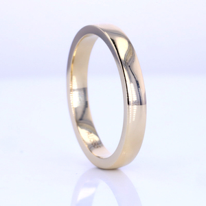 Aliança de Casamento Personalizável em Ouro Sólido 9k 14k 18k e Prata Lisa para Mulheres e Homens - Product Image 2