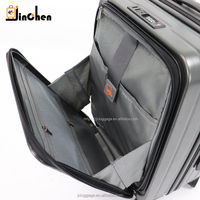 Valise de cabine pour ordinateur portable, légère, extensible, avec fermeture éclair, multi-fonctions, poche avant moderne, 20'', 24'', 28''