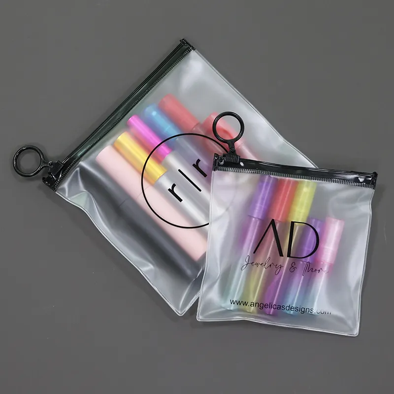 T-Shirt MOQ mit eigenem Logo Umwelt freundlicher Druck Kunststoff mit Reiß verschluss PVC für Kleidung Verpackung Taschen Zip Lock Bag gefrostet