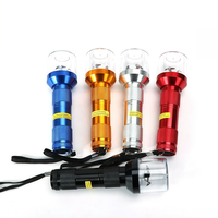 Portable en alliage d'aluminium lampe de poche forme broyeur de tabac broyeur d'herbe électrique alimenté par batterie Port automatique